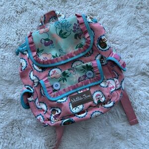 Matilda Jane Floral Kids Backpack in Pink and Teal